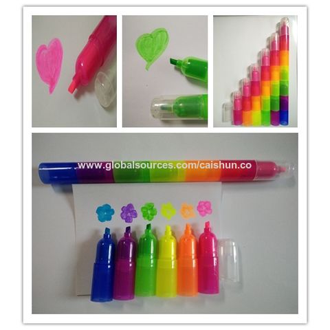 Multi Color des surligneurs surligneur marqueur fluorescent