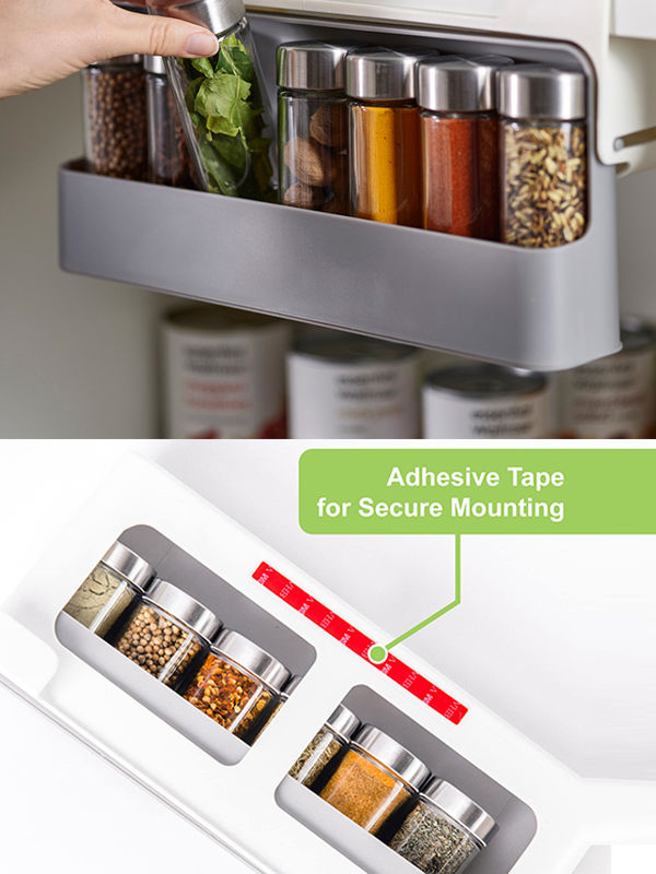 Buy Wholesale China Under Table Shelf Pull Out Seasoning Jar Storage Drawer  Kitchen Spice Jar Rack Drawer Organizer & Spice Rack Drawer Organize at USD  1.45