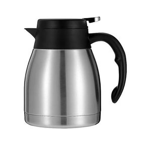 Green 1l Thermal Coffee Carafe Double Walled Thermal Carafe Thermos Pot  With Wood Handle Water Kettle Insulated Flask Tea Carafe Keeping Hot Cold