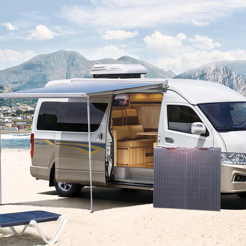 Panneau solaire 100W 12V Monocristallin étanche pour le toit de  camping-car, caravane, camping, jardin, RV, yachts, camionnettes