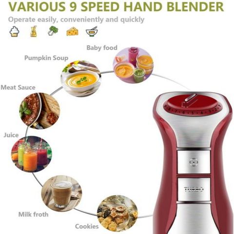 Immersion Blender Handheld 7-in-1 1000W Powerful Scratch Resistant Hand  Blender for Kitchen, Stick Blender Immersion - AliExpress