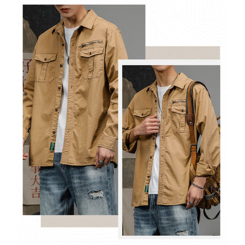 Achetez en gros Veste Pour Homme, Tissu En Tissu En Coton, Poche