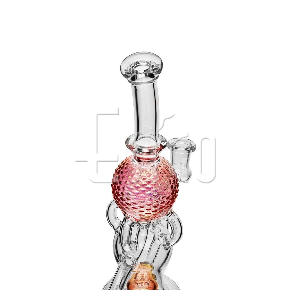 Buy Wholesale China Esigo New Design Golden Fumed Heady Glass Small Good Recycler Function