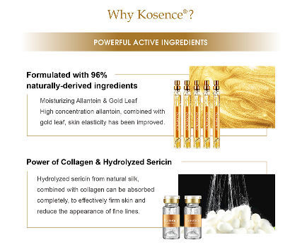 Kosence Gold Serum Deeply Moisturize Skin Instant Gold Protein Face Thread Kit For All Skin Types supplier