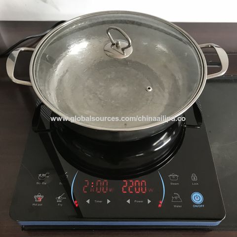 La mejor calidad 1 Burner Vitrocerámica de inducción comercial Wok