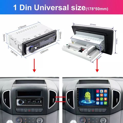 Buy Wholesale China 9inch 1din Apple Carplay Android Car Radio Dvd Player  Stereo Autoradio Gps Navigation & Car Radio Android at USD 45
