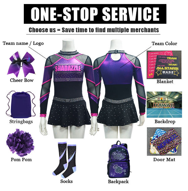 Source Rhinestone joy customized uniform cheerleading spandex