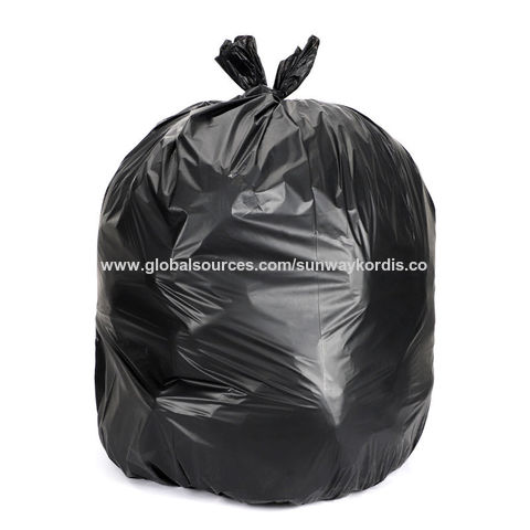 Black Heavy Duty Big Trash Liner Bin Kitchen Waterproof Plastic Garbage  Rubbish Industrial Contractor Refuse Bags