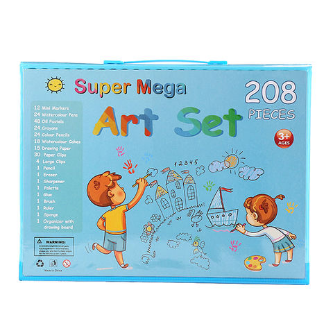 Hot Selling 208pcs Art Drawing Kit Oil Pastel Crayons