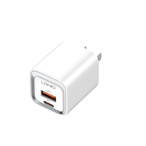LDNIO A2318C Schnellladegerät für Mobiltelefone, Dual QC, PD-Schnellladung, Universal Mini, günstiges Ladegerät für Mobiltelefone