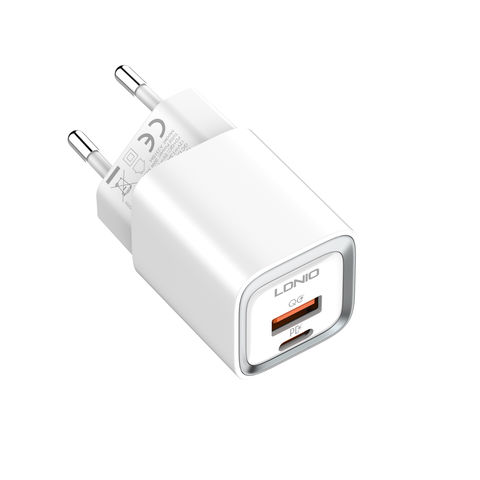 LDNIO A2318C Schnellladegerät für Mobiltelefone, Dual QC, PD-Schnellladung, Universal Mini, günstiges Ladegerät für Mobiltelefone