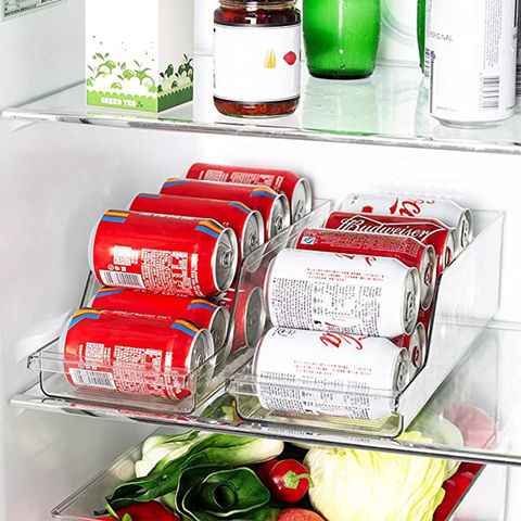 Plastic Kitchen Fridge Drink Organizer Rolling Soda Can Storage Bins  Holders Soda Can Dispenser for Refrigerator - China Food Container and  Plastic Box price