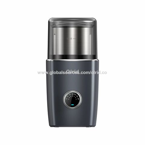 Electric Burr Coffee Grinder,200W High-power Espresso Grinder Coffee  Grinder Electric with Time Display, Black