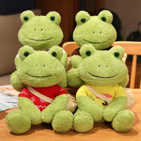 Wholesale Super Soft Custom Baby orders Green Frog Plush Toy