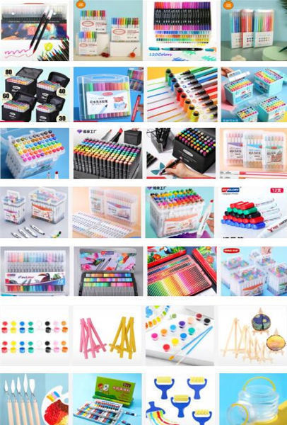 Buy Wholesale China Chisel Fine Tips Art Marker Pen Set For Kids ...