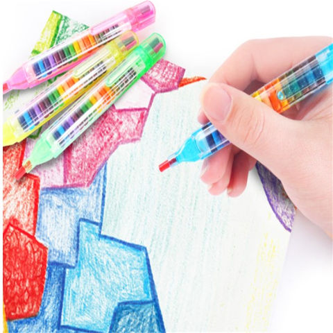 Buy Wholesale China 20 In 1 Stackable Crayons For Kids Painting Party Favors  20 Pcs Glitter Pens Coloring Drawing Crayon & Drawing Crayons at USD 0.64