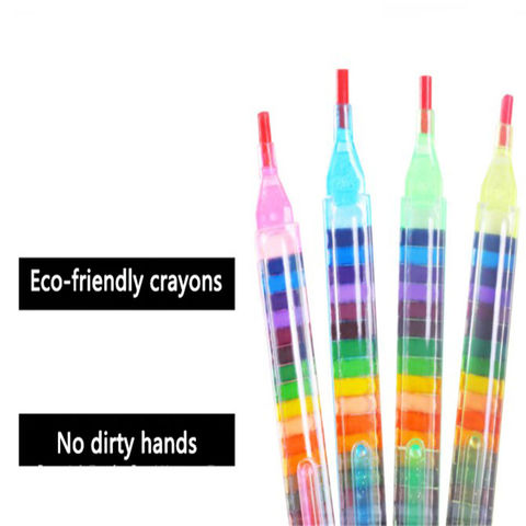 Buy Wholesale China 20 In 1 Stackable Crayons For Kids Painting Party  Favors 20 Pcs Glitter Pens Coloring Drawing Crayon & Drawing Crayons at USD  0.64