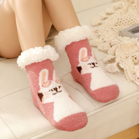 Winter Baby Kinder Warme Rutschfeste Socken Hausschuhe