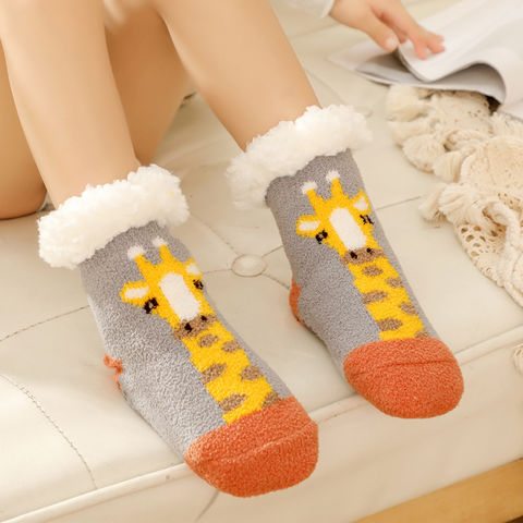 Winter Baby Kinder Warme Rutschfeste Socken Hausschuhe
