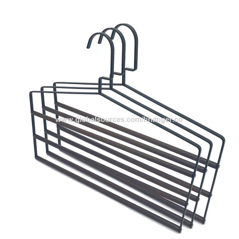 Buy Wholesale China Multi Layer Towel Hanger Metal 3 In 1 Multi Function  Hanger With Wooden Bar For Trousers Stock & Towel Hanger at USD 3.2