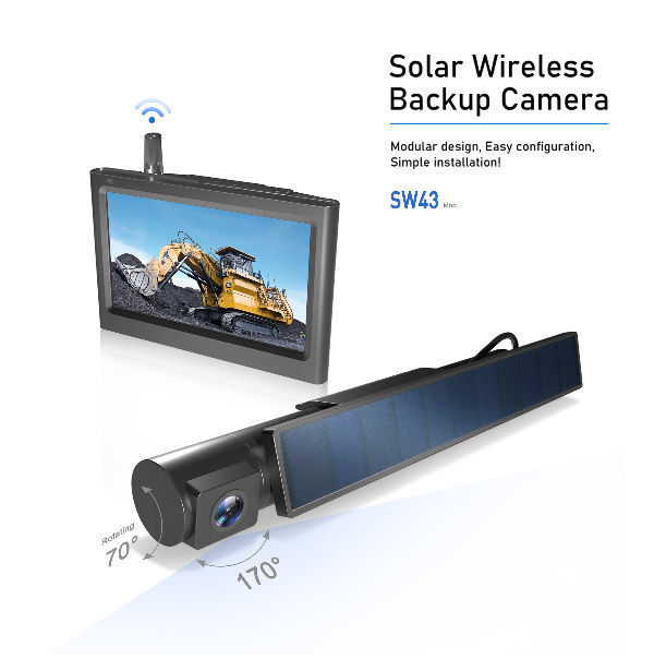 Caméra de sécurité solaire sans fil Mini-voiture DVR Caméra