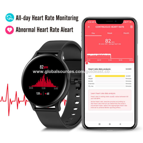 Bluetooth Heart Rate Blood Pressure Smart Watch Fitness Tracker Bracelet 