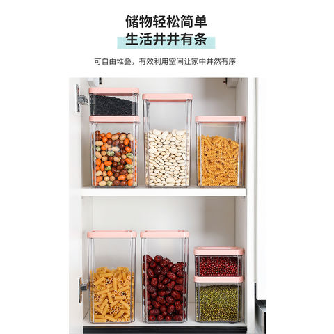 Organizador de cocina despensa 1.6L para contenedores de alimentos, cocina  almacenamiento y organización, botes cocina