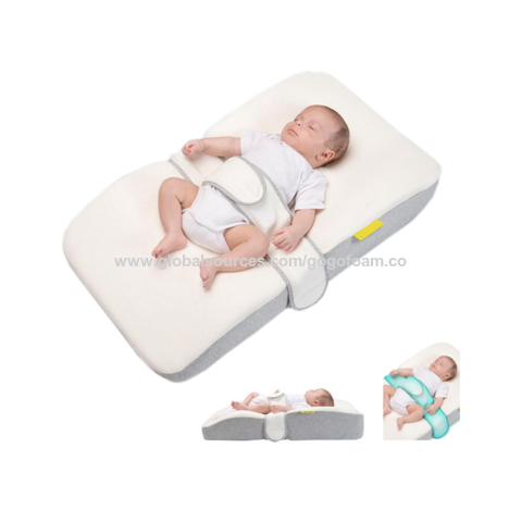 Portable Baby Bed Pillow Ergonomic Lounger Nest Infant Travel Bed