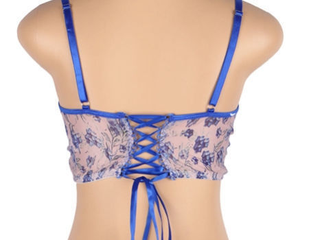 Buy China Wholesale Women Lingeries-sexy Bra And Panty Sets Blue Plus Size Lingerie  Set Extra Large & Plus Size Lingerie Set $6.85