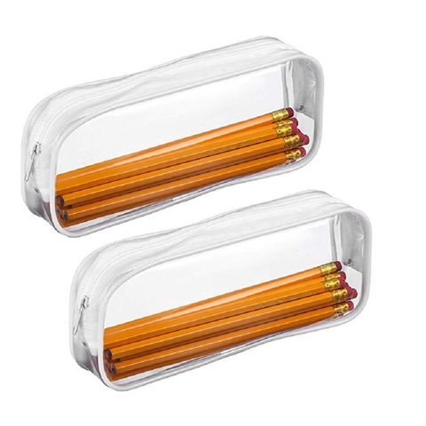 Clear PVC Pen Case Transparent Pencil Bag Pouch with Zipper - China PVC Bag,  Pencil Cases