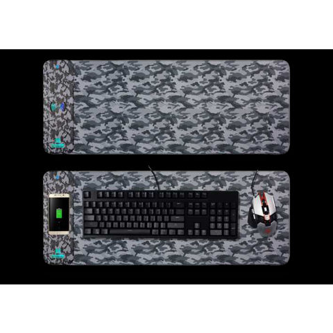 Tapis de souris gaming LED de haute qualité 10W/15W XXL RGB avec chargeur sans fil