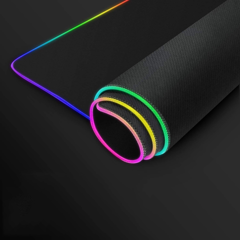 Tapis de souris gaming LED de haute qualité 10W/15W XXL RGB avec chargeur sans fil