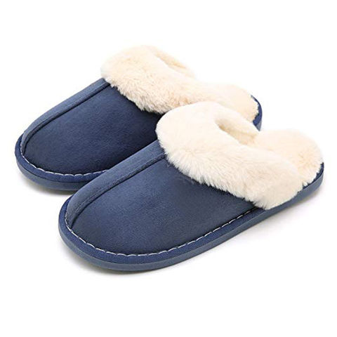 Pantoufles d'hiver pour la maison avec semelle en caoutchouc TPR pour hommes et femmes, chaussons chauds pour intérieur et extérieur