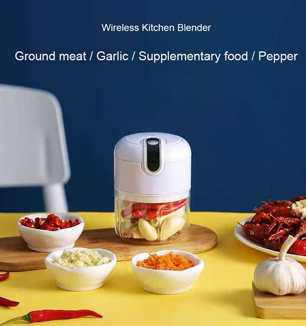 Buy Wholesale China  Usb Wireless Onion Electric Mini Garlic Chopper  Crusher Food Meat Masher Vegetable Cutter & Chopper Electric at USD 4.56