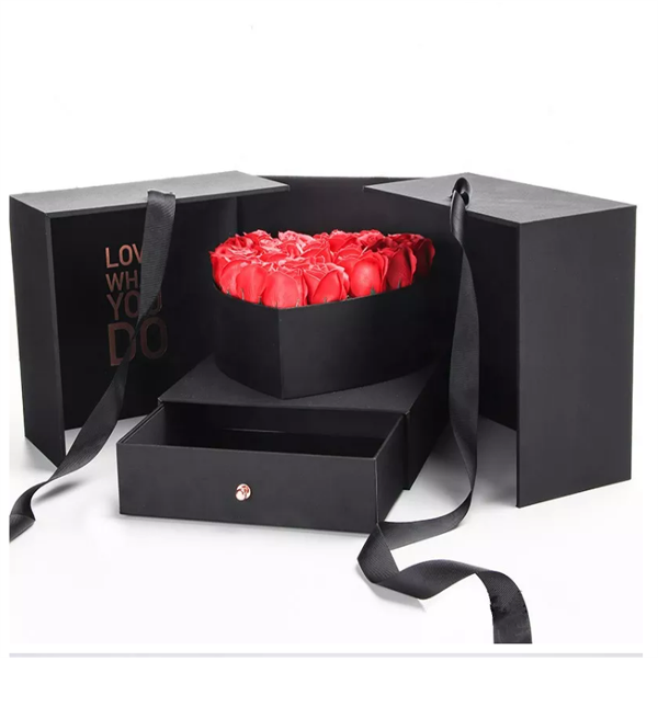 Hot Sale Cube Gift Box Creative Double Flower Box Surprise Box supplier