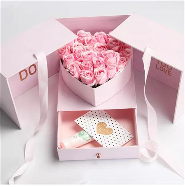 Hot Sale Cube Gift Box Creative Double Flower Box Surprise Box supplier