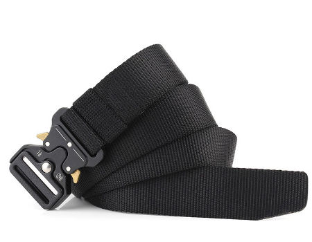 Heavy Duty New Metal Buckle Combat Custom Nylon Fabric Tactical Belt Set For Men's 1000D supplier
