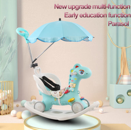 High quality riding toy baby plastic rocking horse new design for children multifunctional supplier
