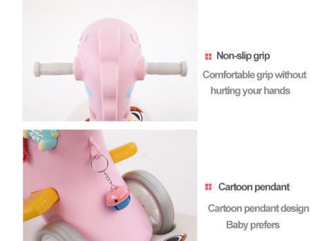 High quality riding toy baby plastic rocking horse new design for children multifunctional supplier
