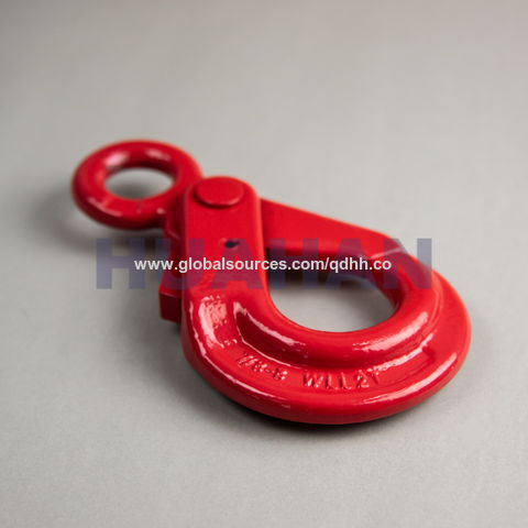 Drop Forged G80 Shank Self-locking Safety Hook, Us Type, Rigging