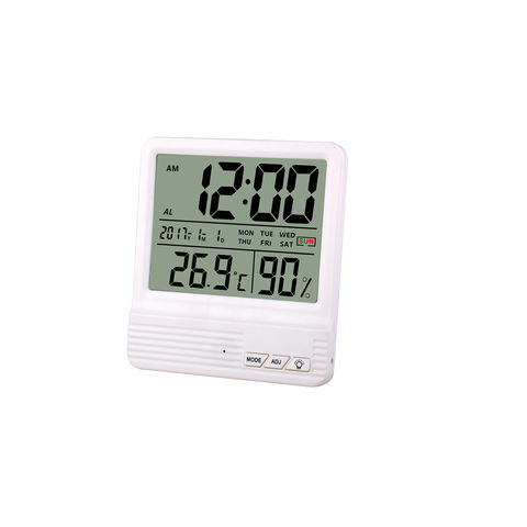 Thermomètre intérieur/extérieur en usine avec l'horloge - Chine