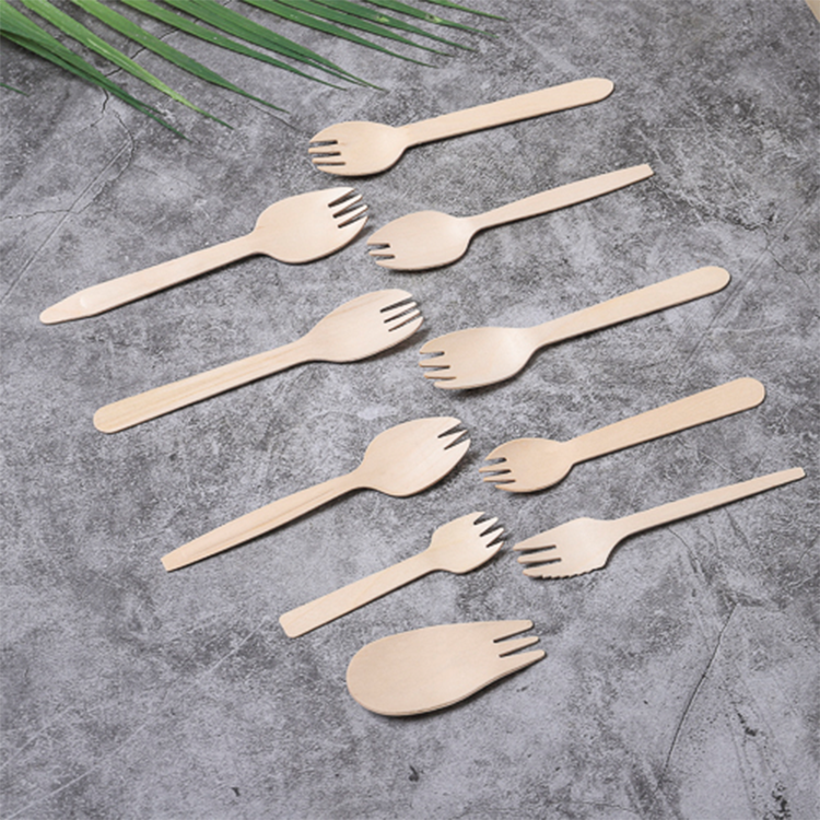 Buy Wholesale China Disposable Biodegradable Birch Bulk Wooden Sporks
