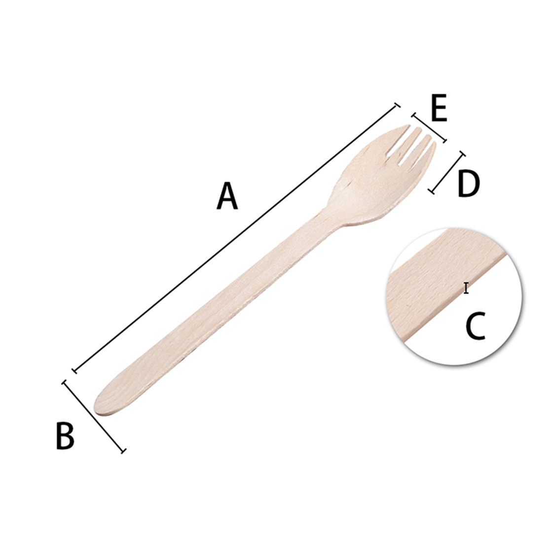 Buy Wholesale China Disposable Biodegradable Birch Bulk Wooden Sporks