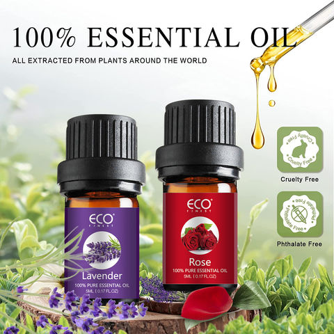 Essential Oils Set, 6 Packs 10Ml OTU Essential Oils Gift Set for Diffuser,  Massage, Custom Candles, Baths, 100% Pure Natural Organic Aromatherapy Oil  Sets, Essential Oils for Diffusers for Home