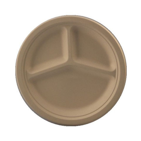 Envases Biodegradables de Paja de Trigo para Alimentos, 23 cm, Tipo Concha para Almuerzo