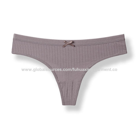 Buy Wholesale China Wholesale Bulk Stock Custom Sexy Underwear Briefs Women  Ladies Cotton Thong Panties & Cotton Thong Panties at USD 0.85
