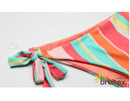 OEM / ODM Ladies swimwear, the contrast color swimwear, two piece sexy women striped bikini set supplier