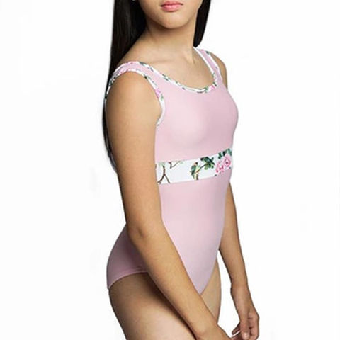 One-piece Girl's Gymnastics Leotards, Sleeveless Dancewear With