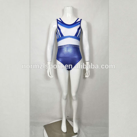 One-piece Girl's Gymnastics Leotards, Sleeveless Dancewear With