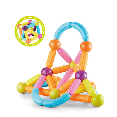 Juego de bloques de construcción magnéticos para niños: Varillas y bolas magnéticas para ensamblaje 3D